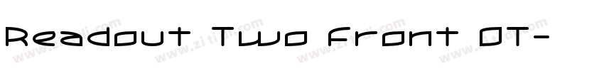 Readout Two Front OT字体转换